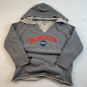 Boston Samuel Adams Grey Hoodie Woman's Large Beer Promo Sweatshirt
